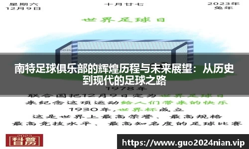 南特足球俱乐部的辉煌历程与未来展望：从历史到现代的足球之路